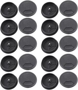 Unique Bargains Computer Desk Plastic Grommet Wire Hole Cap Cable Cover 60mm 20pcs