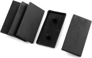 Unique Bargains 80mm x 40mm T-Slotted Aluminum Profile Black Extrusion End Cap 5pcs