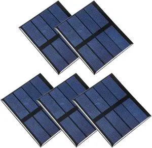 5Pcs 0.6W 2V Mini Solar Panel Module DIY Polysilicon for Toys Charger