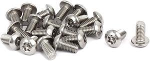 M5x10mm 304 Stainless Steel Button Head Torx Security Tamper Proof Screws 20pcs