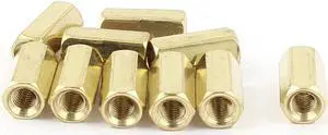 M3 x 10mm Female/Female Thread Brass Hex Standoff PCB Pillar Spacer 10pcs