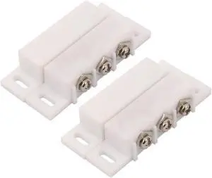 Unique Bargains2Sets Magnetic Reed Switch Normally Open Closed NC NO Door Alarm Window Security