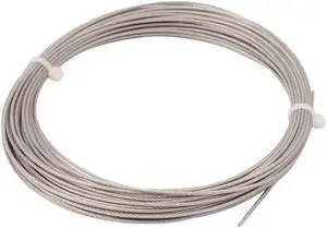 10M Length 1mm Diameter Plastic Coated Flexible Steel Wire Cable Rope