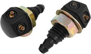 Car Plastic Front Windshield Washer Nozzle Repalcing Part 2 Pcs