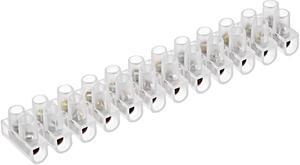 Terminal Block , 3A 12 Position Dual Row Type U Wire Connector Screw Terminal Barrier Strip , Pack of 1