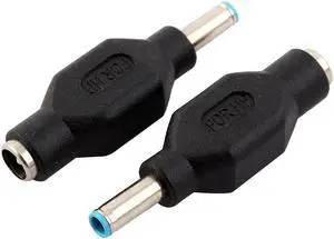 4.5mm x 3mm Male to 5.5mm x 2.1mm Female DC Power Adapter Jack 2 Pcs for HP