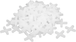 Wall Floor Ceramic Tile Plastic Cross Spacer 4mm White 100pcs