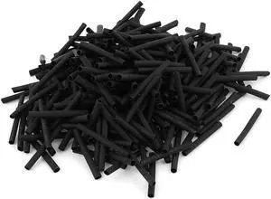 360pcs 2mm Dia 30mm Long Polyolefin Heat Shrink Tubing Wire Wrap Sleeve Black