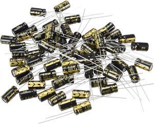 Aluminum Radial Electrolytic Capacitor 6.8uF 160V 2000H 6.3 x 11 mm Black 50pcs