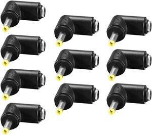 DC Power Connector 90 Degree Right Angle 4.0mm x 1.7mm Male to 5.5mm x 2.1mm Female Coupler Adapter Converter 10Pcs DC Power Connector 90 Degree Right Angle 4.0mm x 1.7mm Male to 5.5mm x 2.1mm Female Coupler Adapter Converter 10Pcs