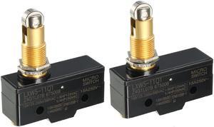 2PCS LXW5-11Q1 1NO + 1NC Panel Mount Roller Plunger Micro Limit Switches
