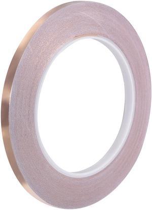 Single-sided Conductive Tape Copper Foil Tape 6mm x 30m(98ft) for EMI Shielding, Stained Glass, Electrical Repairs