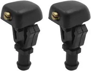 2pcs Black Plastic Front Windshield Wiper Washer Nozzles 28931-7S000 for Nissan Titan Armada 2004--2015