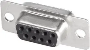 D-sub Connector DB9 Female Socket 9-pin 2-row Port Terminal Breakout for Mechanical Equipment CNC Computers Black Pack of 20