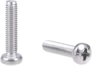 M3x14mm Machine Screws Pan Phillips Cross Head Screw 304 Stainless Steel Fasteners Bolts 30Pcs