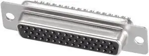 D-sub Connector DB44 Female Socket 44-pin 3-row High Density Port Terminal Breakout for Mechanical Equipment CNC Computers Pack of 1