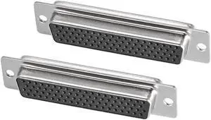 D-sub Connector DB78 Female Socket 78-pin 4-row High Density Port Terminal Breakout for Mechanical Equipment CNC Computers Pack of 2