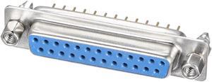D-sub Connector Female Socket 25-position 2-row Board Lock Port Terminal Breakout for Mechanical Equipment Blue Pack of 1