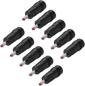 DC Power Connector 5.5mm x 2.1mm Female to 3.5mm x 1.35mm Male Coupler Adapter Converter 10Pcs