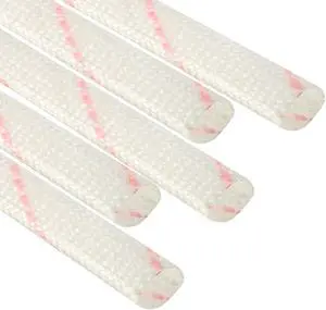 Fiberglass Sleeve 6mm I.D. PVC Insulation Tubing 1500V Tube Adjustable Sleeving Pipe 125 Degree Centigrade Cable Wrap Wire 875mm 2.87ft White and Red 5Pcs