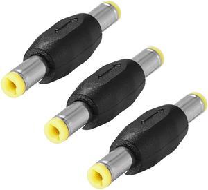 DC Male to Male Coupler Connector 5.5mm x 2.1mm Power Cable Jack Adapter 3Pcs