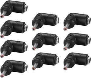 DC Power Connector 90 Degree Right Angle 5.5mm x 2.1mm Female to 3.5mm x 1.35mm Male Coupler Adapter Converter 10Pcs DC Power Connector 90 Degree Right Angle 5.5mm x 2.1mm Female to 3.5mm x 1.35mm Male Coupler Adapter Converter 10Pcs