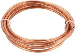 Refrigeration Tubing, 9/64" OD x 7/64" ID x 6.5 Ft Soft Coil Copper Tubing