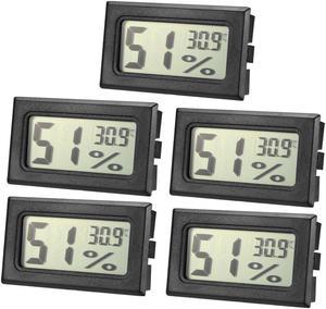 5 Pcs Digital Temperature Mini Humidity Meter Gauge Thermometer