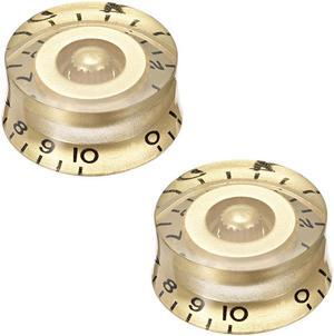2pcs Gold Tone 6mm Potentiometer Control Knobs For LP Electric Guitar Acrylic Volume Tone Knob