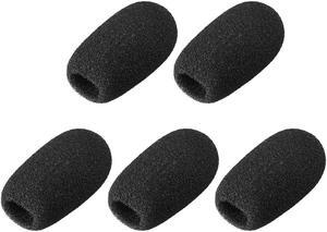 10PCS Sponge Foam Mic Cover Conference Microphone Windscreen Shield Protection Black 60mm Long