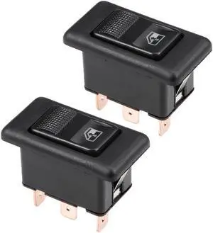 5 Pins Car Window Switch Car Master Rocker Switch Momentary Glass Lifter Switch DC 12V 2pcs
