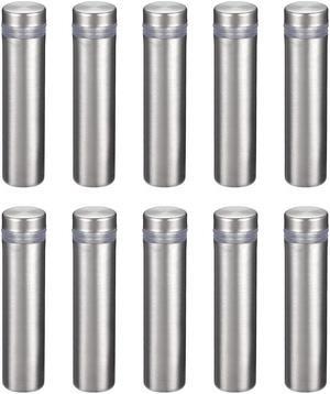 Sign Standoffs Mounts Wall Glass Standoff Advertising Nails 12mm x 50mm 10pcs