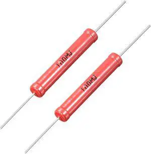5W Power Rating 100M Ohm High Voltage Glass Glaze Film Resistor 2 Pcs