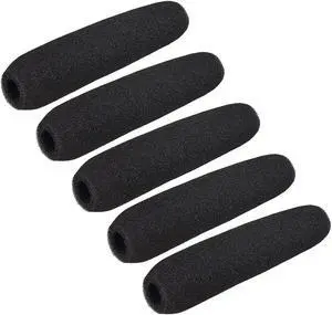 5PCS Sponge Foam Mic Cover Conference Microphone Windscreen Shield Protection Black 120mm Long
