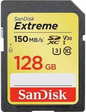 Sandisk SDSDXV5-128G-ANCIN Extreme Sdxc Memory Card 128gb Uhs-i Up To 150mb/s