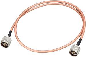 Low Loss RF Coaxial Cable Connection Coax Wire RG-142 N Male to N Male 120cm