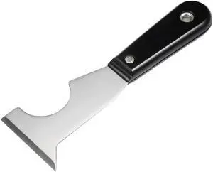 Putty Paint Scraper 65mm Stainless Steel Stiff Blade with Wooden Handle for Wall Floor Tile Wood Spackle Caulk Removal