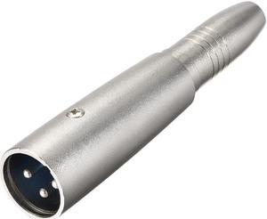 XLR  3Pin Male to 1/4" 6.35mm Female Socket Audio Adapter,Microphone Plug In Audio Connector,Mic Male Plug