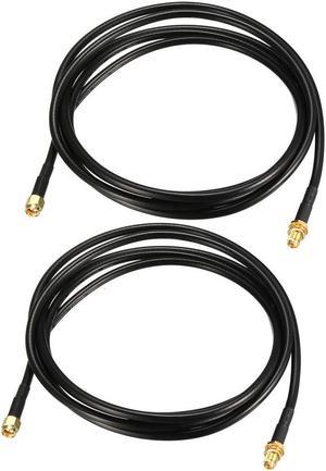 Antenna Extension Cable SMA Male to SMA Male Coaxial Cable RG58 6.6 ft 2pcs