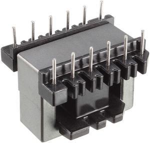 5 Sets EE28 6 with 6pin Transformer Bobbin PC40 Ferrite Core Vertical 10 Ferrite Halves and 5 Bobbin