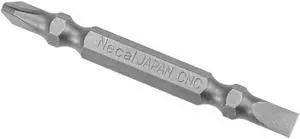 1/4" Hex Shank 65mm Length Magnetic Screwdriver SL5/PH2 Slotted-Phillips Double-Head Screwdriver Bits S2 Alloy Steel