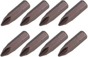 8 Pcs Phillips Bits 5/16-inch 8mm Hex Shank 32mm Length Cross PH2 Magnetic Screw Driver S2 Screwdriver Bit