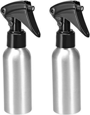 2pcs 4oz/120ml Aluminium Spray Bottle with Fine Mist Sprayer, Empty Refillable Container Travel Bottle