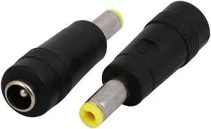 5.5mm x 2.5mm Male to 5.5mm x 2.1mm Female DC Power Adapter Jack 2 Pcs