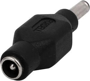 5.5mm x 2.1mm Female to 4.5mm x 3mm Male Jack DC Power Adapter Connector Black