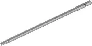 Torx Screwdriver Bits 1/4-Inch Hex Shank 150mm Length TT27 Magnetic Security Star Screw Driver S2 Bit