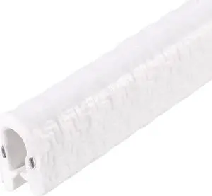 Edge Trim U Seal White PVC Plastic U Channel Edge Protector Fits 1/32'' - 3/32'' Edge 5 Feet Length