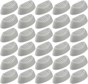 24mmx12mmx11mm Console Mixer Slider Fader Knobs Replacement for Potentiometer White 30pcs