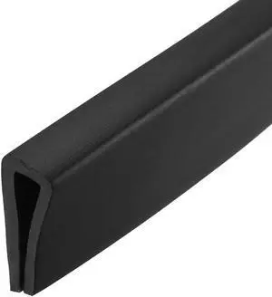 Edge Trim U Seal Black PVC Plastic U Channel Edge Protector Fits 3/32'' - 9/64'' Edge 10 Feet Length