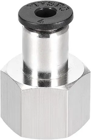 Push To Connect Tube Fitting Adapter 4mm Tube OD X 1/4 NPT Female Straight Pneumatic Connecter Connect Pipe Fitting